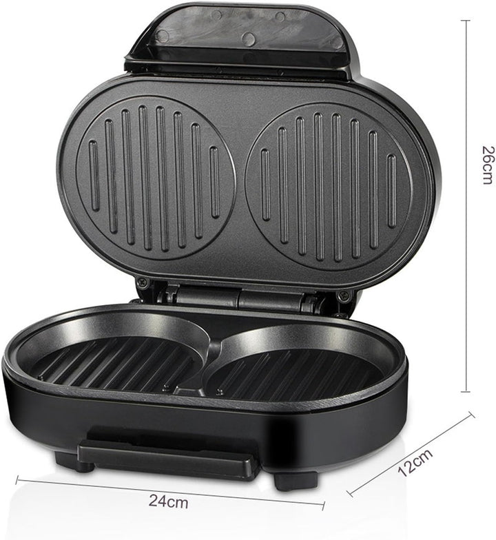 Elektrischer Frühstücksbereiter, Elektrischer Eier-Burger-Maker, Anti-Stick mit Aluminium-Heizplatte