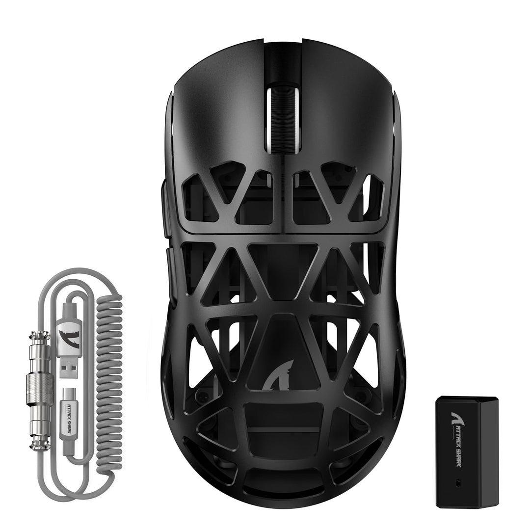 ATTACK SHARK R2PRO 45g Superlight Magnesiumlegierung Maus, PixArt PAW3950-Sensor, 42000 DPI, 8000Hz