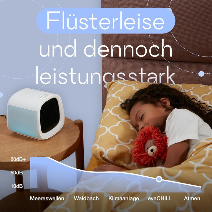 Evapolar evaCHILL Luftkühler & Luftbefeuchter - Leise & tragbar – Kühler für Heim, Büro, Camping, au