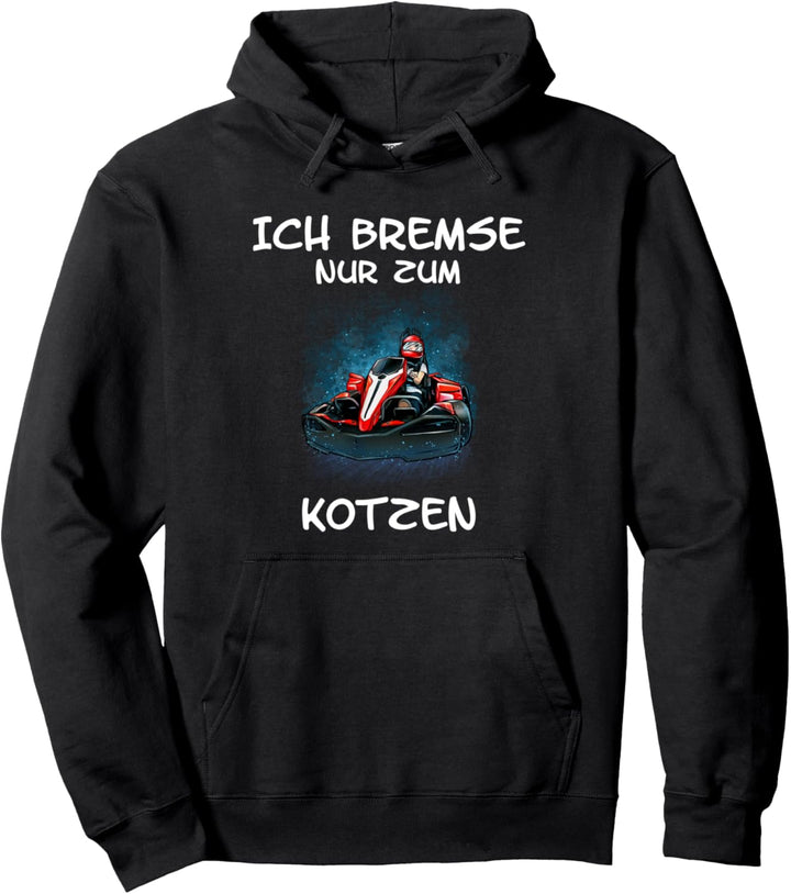 Go Kart Racing Motorsport Karting Kartbahn Damen Herren Pullover Hoodie