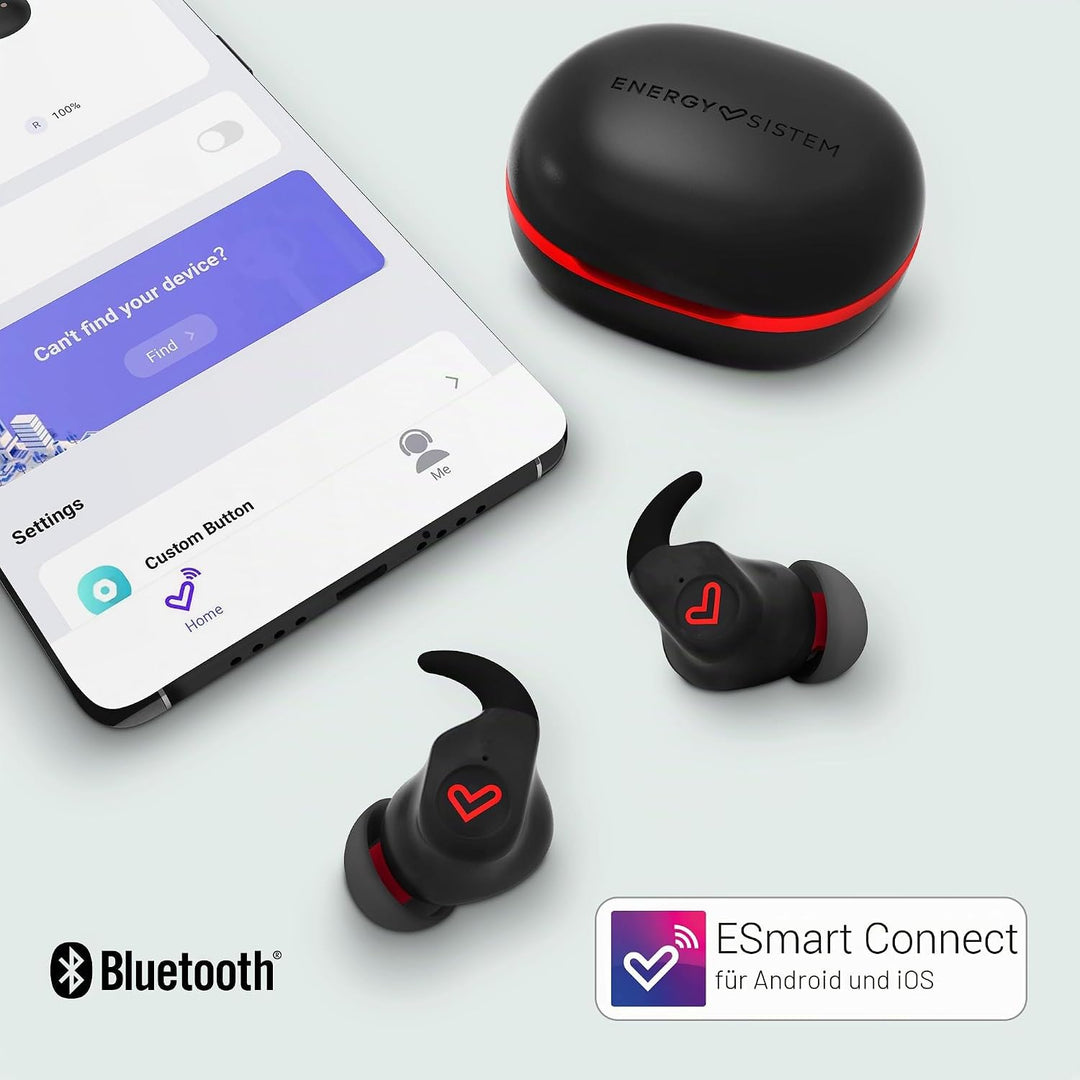 Energy Sistem Freestyle Sport-Kopfhörer (Bluetooth® 5.3, True Wireless Stereo, Secure Fit+, IPX5, ES