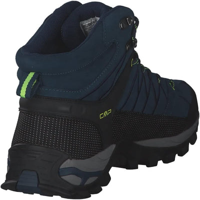 CMP Herren Rigel Mid Shoe Wp Trekking-& Wanderstiefel 47 EU Blue Ink Yellow Fluo, 47 EU Blue Ink Yel