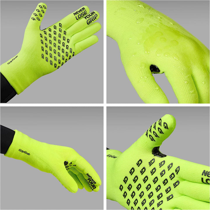 GripGrab wasserdichte Gestrickte Fahrradhandschuhe rutschfeste Winddichte Thermo Radsport Regenschut