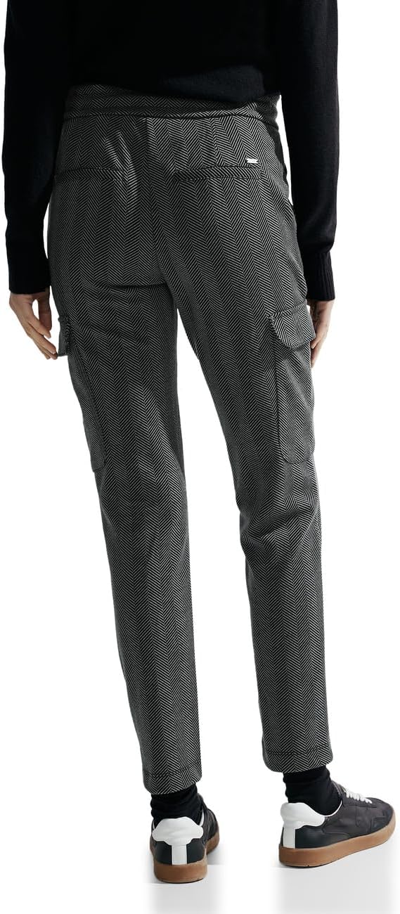 Cecil Damen Casual Fit Cargohose L / 30L Schwarz, L / 30L Schwarz