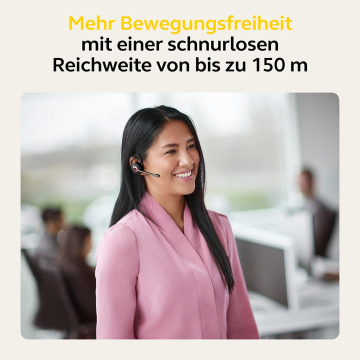 Jabra Engage 55 Schnurloses, Convertibles Headset mit EarHook, Kopf- und Nackenbügel und Link 400 US
