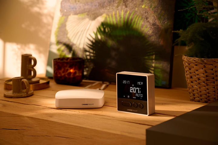 Home Pilot - Smart Thermostat Classic mit Receiver. Energie sparen | Sprachsteuerung | Programmierun