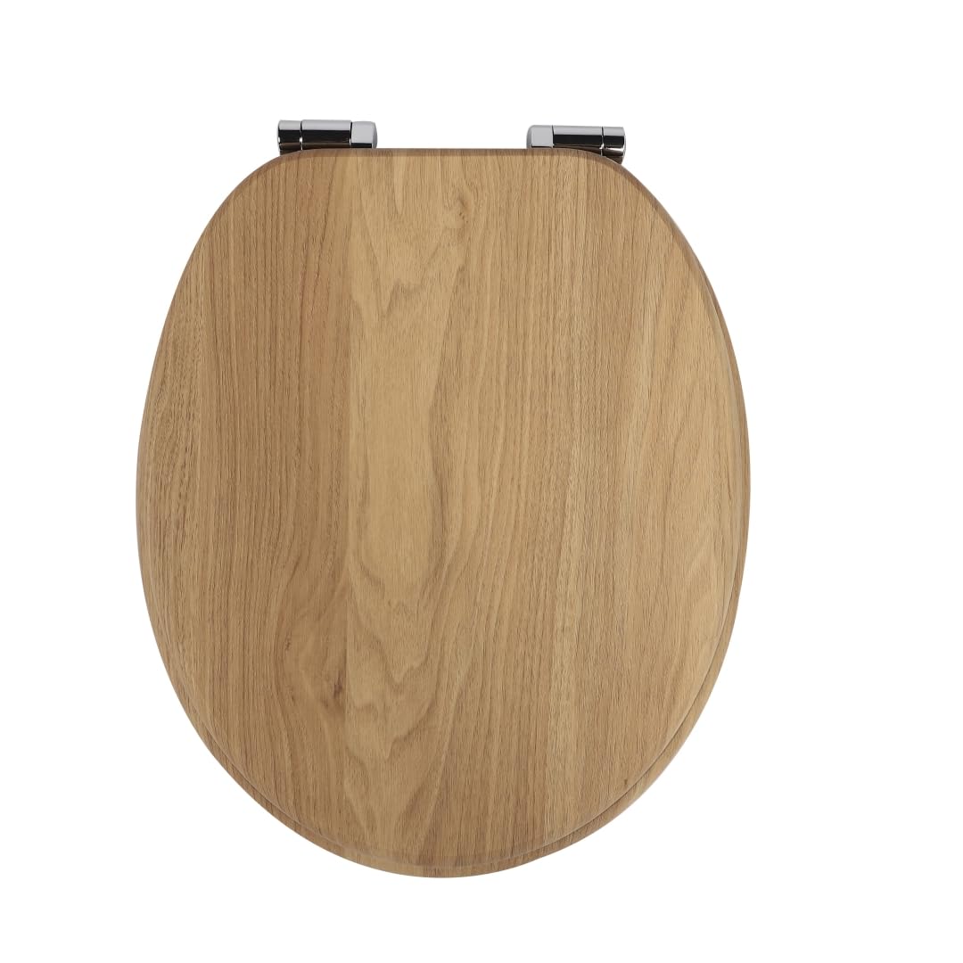 MDF-Toilettensitz, Toilettendeckel mit Soft-Close-Mechanismus, O-förmig mit verstellbaren Scharniere