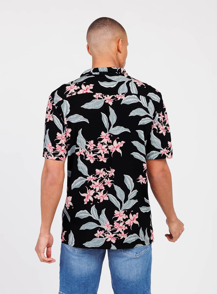 KEY LARGO Herren MSH Trinidad Shortsleeve Hemden M Black (1100), M Black (1100)
