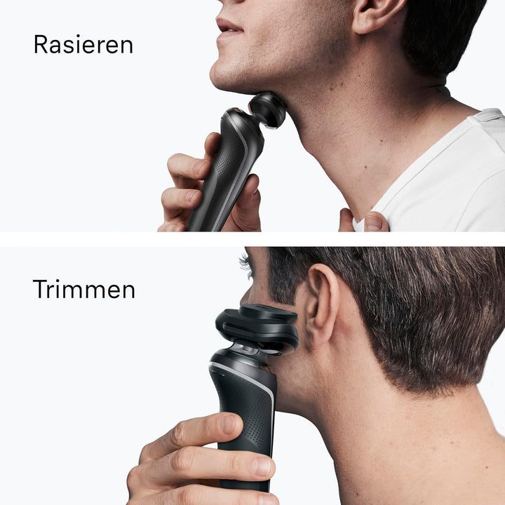 Braun Series 6 Elektrorasierer Herren, Rasierapparat mit 60 Min. Akkulaufzeit, Präzisionstrimmer-Auf