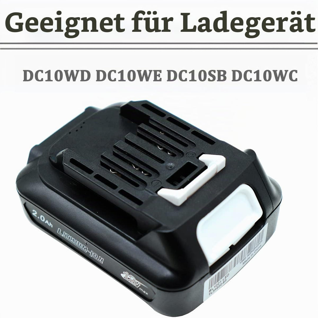 GOLEMON 12V 2,0Ah BL1021B Akku Für Makita BL1040B BL1020B BL1015 BL1016 Bl1041B Tool DF031D DF0331D