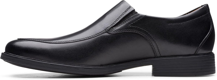 Clarks Herren Whiddon Cap Sneaker 44.5 EU Weit Schwarzes Leder, 44.5 EU Weit Schwarzes Leder