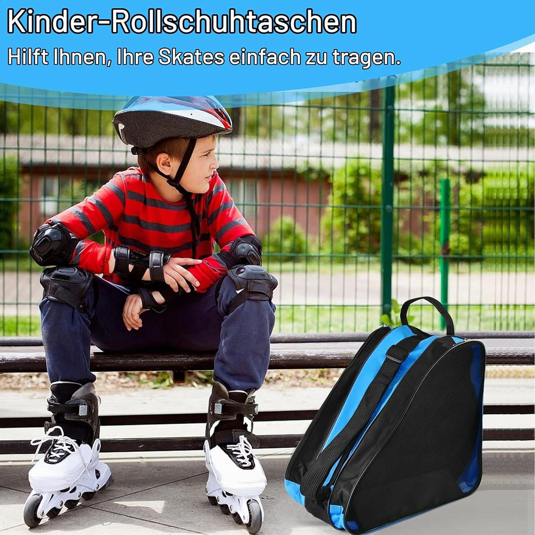 Rollschuh Tasche Inliner Tasche Kinder Skatertasche Schlittschuhe Tasche für Inliner Ice Skate Bag S