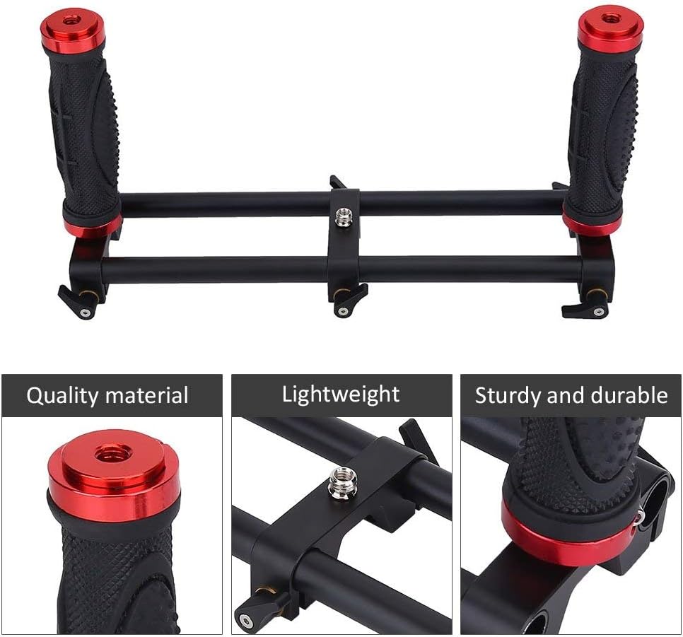 VBESTLIFE Kamera Dual Grip,Extender Griff Gimbal Stabilizer Rig Zubehör für Zhiyun Feiyu