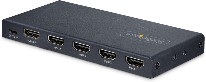 StarTech.com 4-Port 8K HDMI Switch, HDMI 2.1 Switch 4K 120Hz/8K 60Hz UHD, HDR10+, HDMI Switch 4 In 1