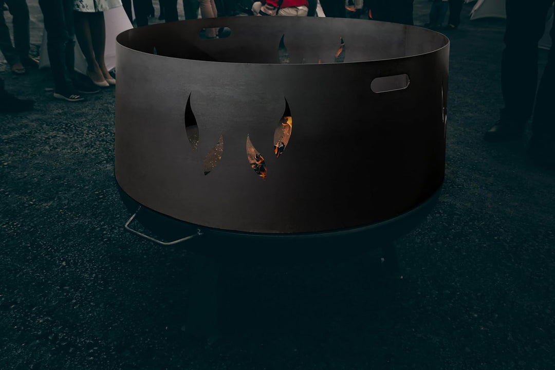 SOUK ONE Feuerschalen Funkenschutz Ø 80 cm - Funkenschutz für Feuertonne und Feuerkorb (Ø 80cm Funke