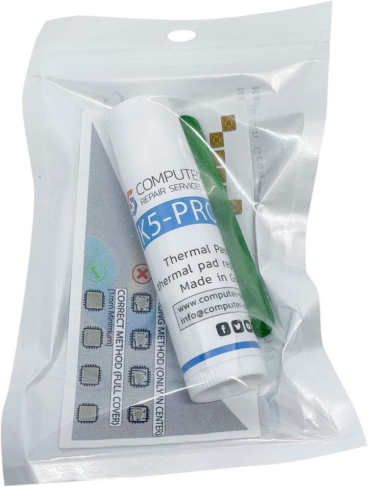 K5 PRO 10g viskose Wärmeleitpaste für Wärmeleitpads Ersatzflüssigkeit Wärmeleitpaste Kompatibel mit