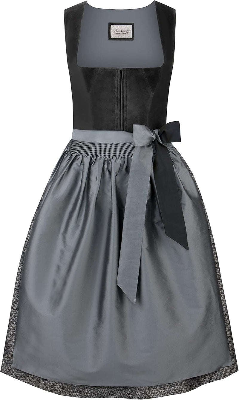 Stockerpoint Damen Dirndl Gloria Kleid für besondere Anlässe 42 Graphit, 42 Graphit