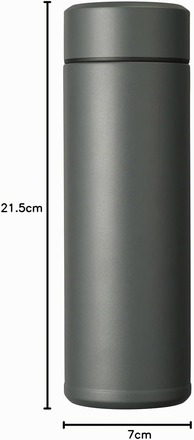 Kyocera isolierte Slim-Trinkflasche mit keramischer Innenbeschichtung, 12 Stunden heiss, 24 Stunden