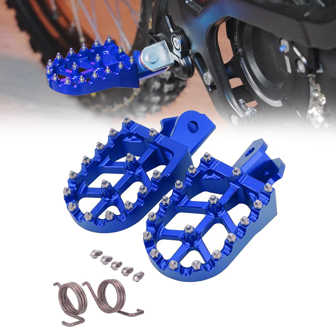 JFG RACING Dirt Bike Fussrasten,Motorrad Fussrasten Breite Fussrasten CNC Aluminiumlegierung für Sur