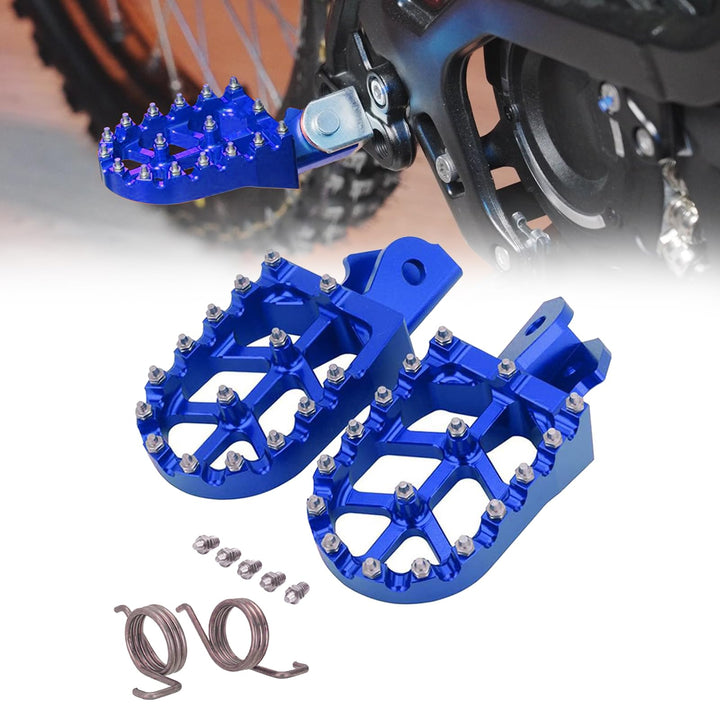 JFG RACING Dirt Bike Fussrasten,Motorrad Fussrasten Breite Fussrasten CNC Aluminiumlegierung für Sur