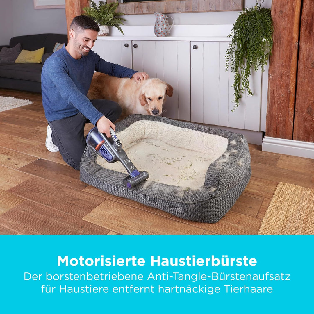 Black+Decker 36 Wh / 18 V Akku-Handstaubsauger Dustbuster Pet mit smart tech (mit Cyclonic Action, i