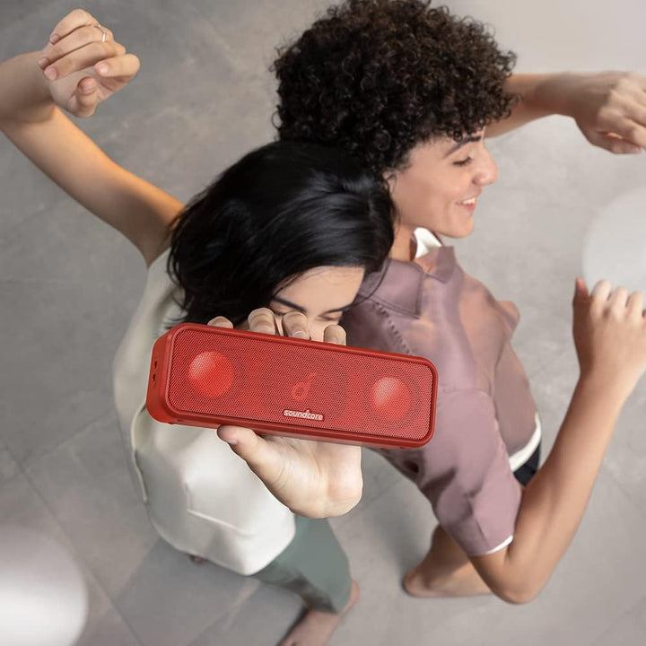 soundcore 3 Bluetooth Lautsprecher, Stereo-Sound, Audiotreiber mit Titan-Membran, PartyCast, BassUp,