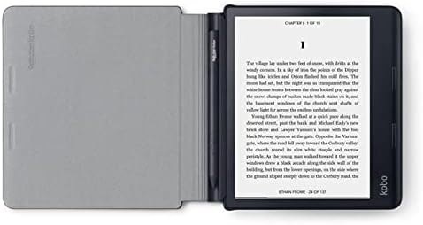 Kobo Sage PowerCover – Schwarz | Ruhemodus/Wachmodus-Technologie | Integrierter Akku | Magnetbefesti
