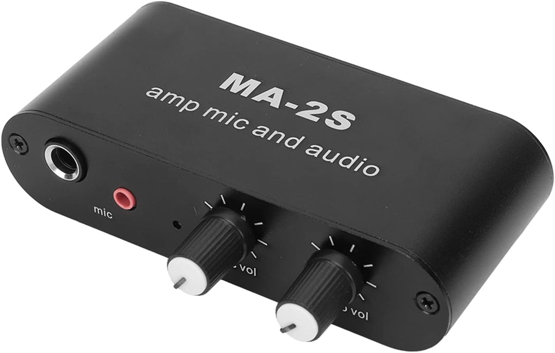 DC12V Stereo-Audio-Vorverstärker 3 Ausgangsanschlüsse 3,5-mm-Kondensatormikrofon-Schnittstelle Kopfh