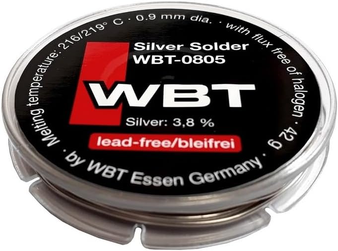 WBT-0805 Silberlot (Silberlötzinn bleifrei) | Inhalt: 1 Rolle á 42 g/d=0,9 mm