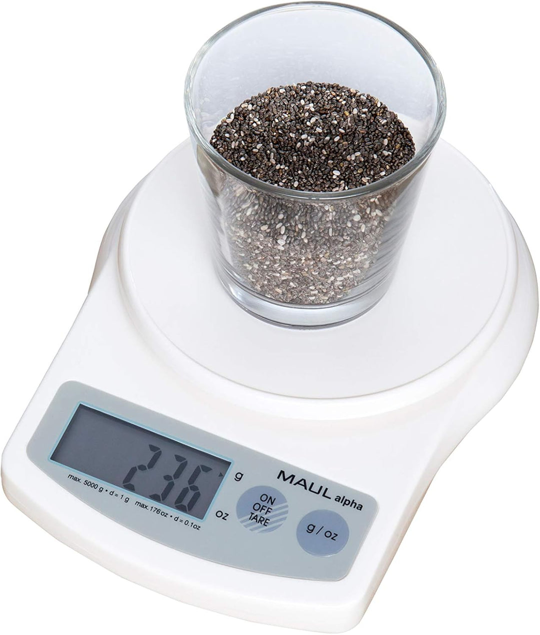 Briefwaage MAULalpha mit weiss 5000 g, weiss 5000 g