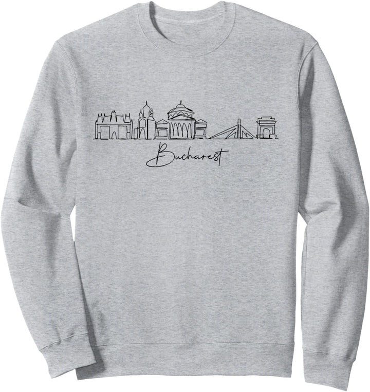 Stadt Skyline Reise Souvenir Tourist Bukarest Rumänien Sweatshirt