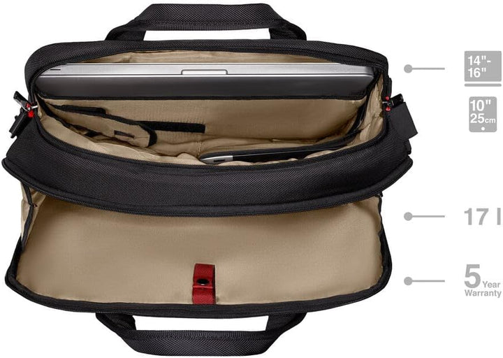 WENGER Cosmic Laptop-Tasche, Notebook, Tablet bis 10 Zoll, Organizer, Damen Herren, Büro Business-Re