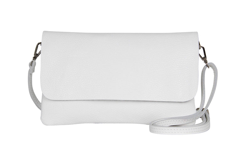 AmbraModa GLX11 - Damen Umhängetasche, Clutch, Handytasche aus echtem Leder mit abnehmbarem und vers