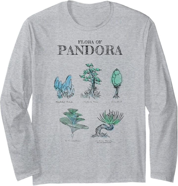 Avatar Floral Of Pandora Textbook Sketches Langarmshirt
