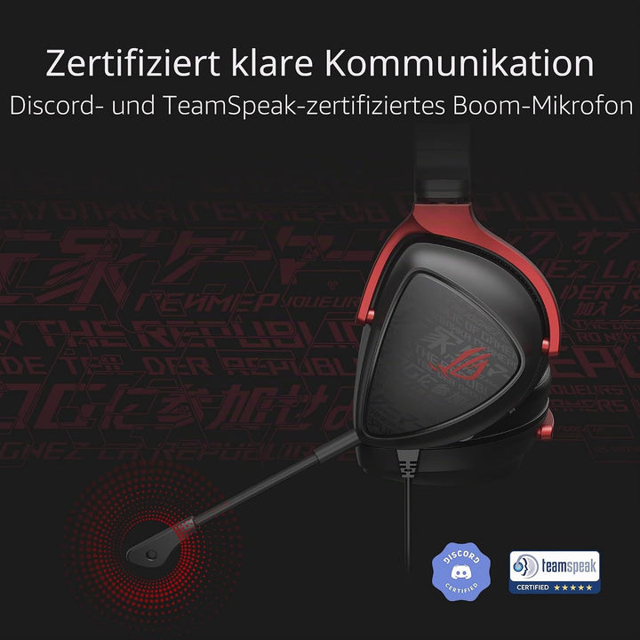ASUS ROG Delta S Core Gaming Headset (3.5 mm-Anschluss, abnehmbares Mikrofon, kompatibel mit PCs, Ma