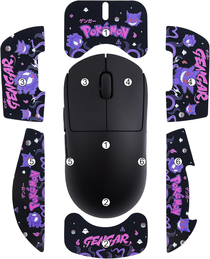 Hyekic Mouse Grip Tape Fit for Logitech G PRO X Superlight, 6 Pieces, Anti-Slip Gaming Mouse Skins,