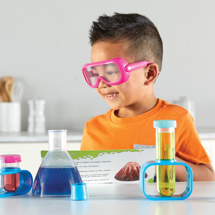 Learning Resources Naturwissenschaften in der Vorschule – Laborset für Kinder (Pink), Experimentierk
