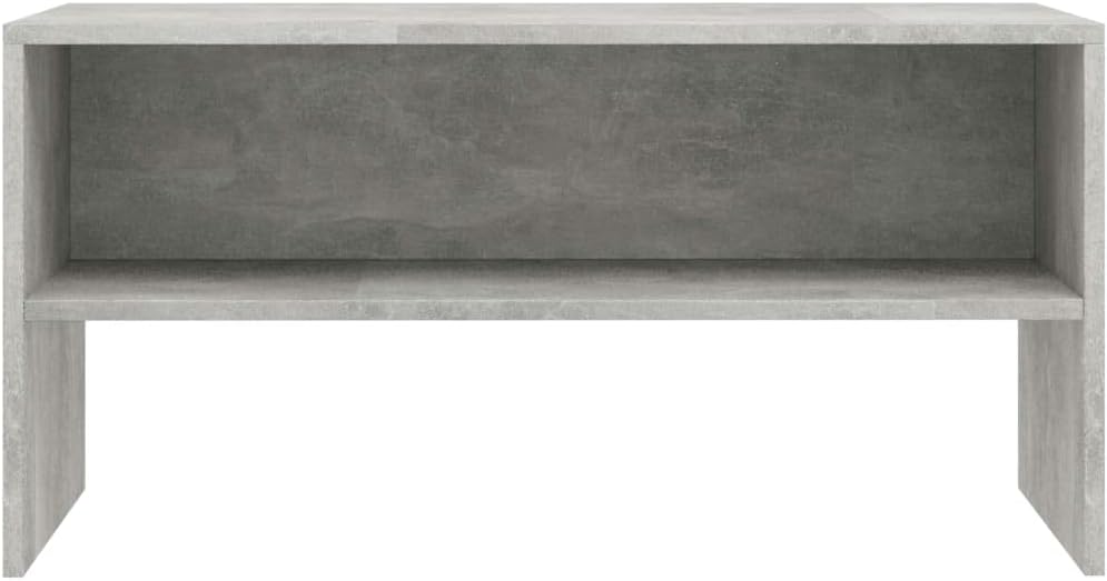 homiuse TV-Schrank Betongrau 80x40x40 cm Holzwerkstoff TV Board Fernsehschrank Fernsehtisch TV Lowbo