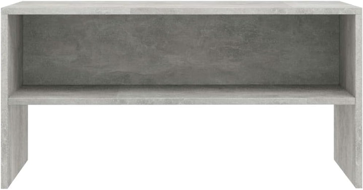 homiuse TV-Schrank Betongrau 80x40x40 cm Holzwerkstoff TV Board Fernsehschrank Fernsehtisch TV Lowbo