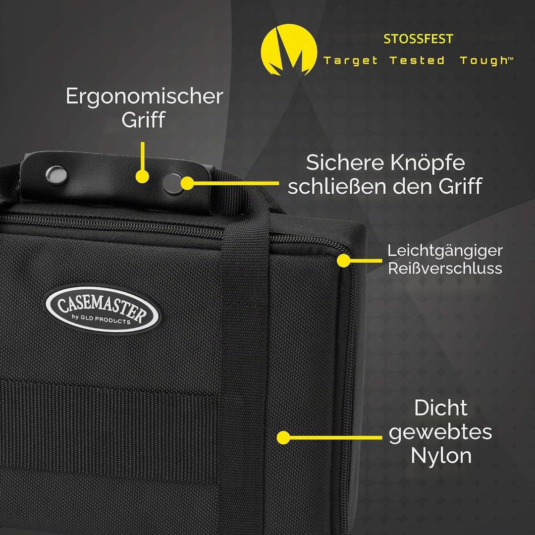 Viper Casemaster Classic 12 Dart-Nylon-Aufbewahrungstasche Schwarz, Schwarz