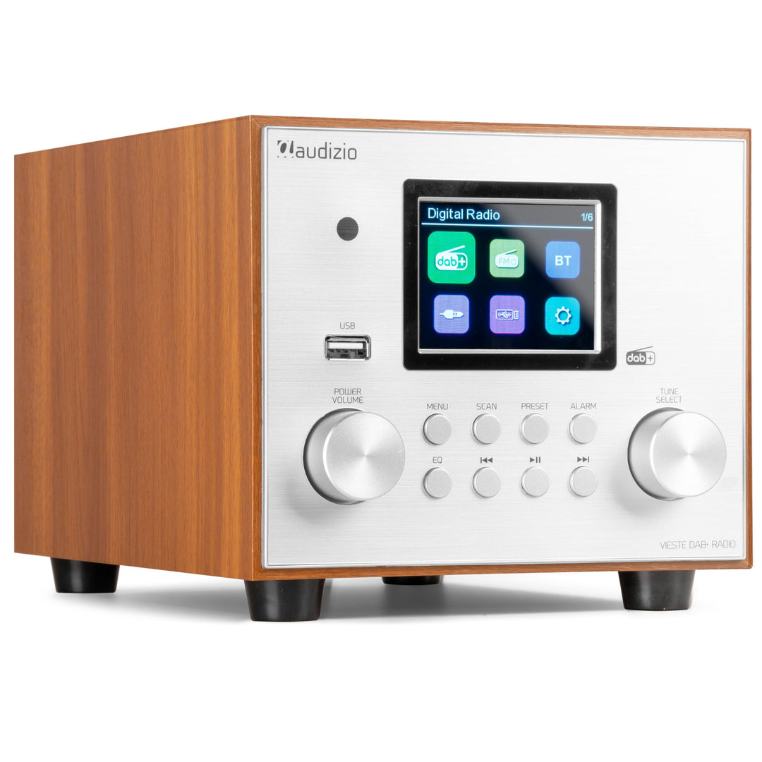 Audizio Vieste - DAB Radio mit Bluetooth, Digitalradio, 60 Watt Lautsprecher, DAB Plus Radio mit USB