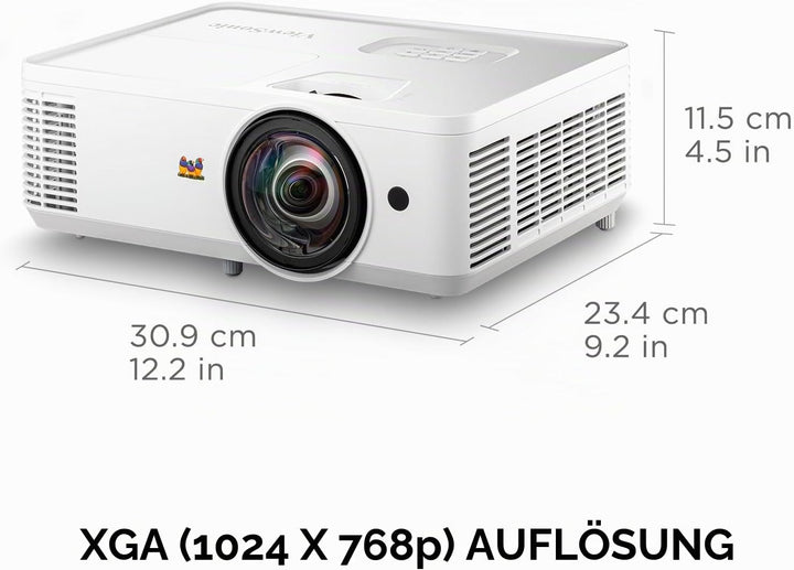 Viewsonic PA503S 3D Heimkino DLP Beamer (SVGA, 3.600 ANSI Lumen, HDMI, 2 Watt Lautsprecher, 1.1x opt