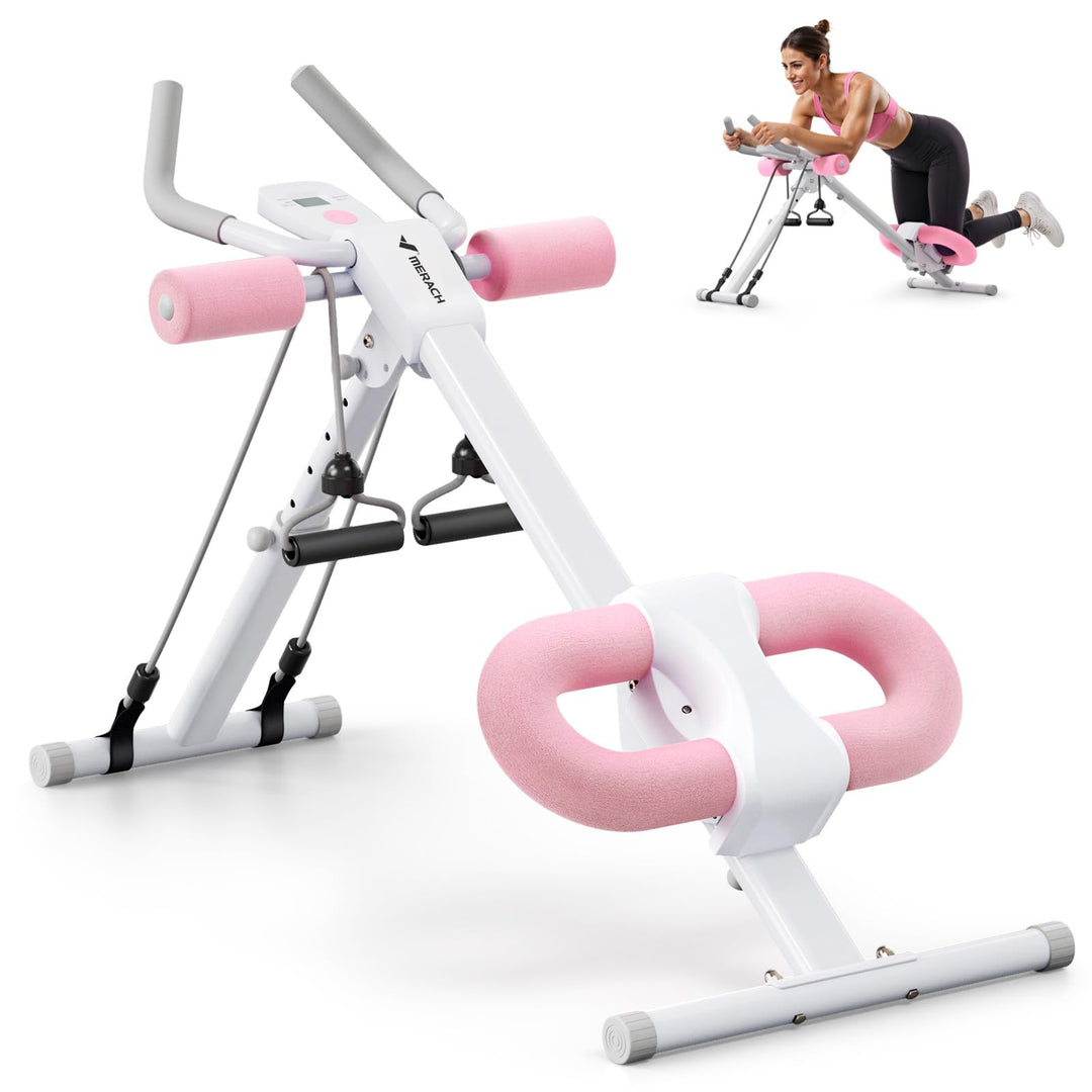 MERACH Bauchtrainer Bauchmuskeltrainer für Zuhause Multifunktionale Trainingsgerät für Ganzkörpertra