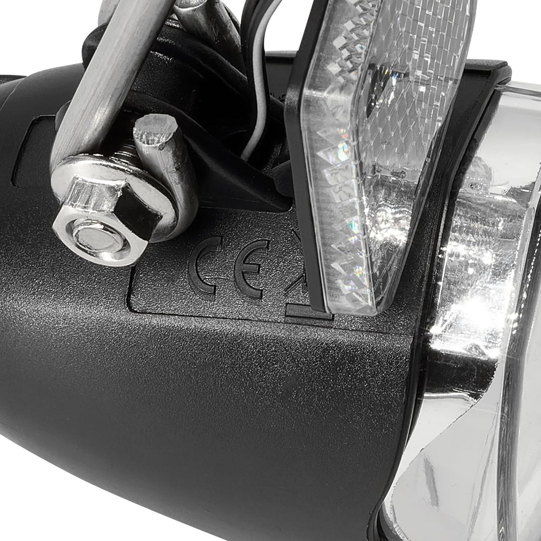 P4B | LED Fahrradlicht | Mit Standlicht | Inkl. Reflektor und NIRO Halter | StVZO zugelassen | Sprit