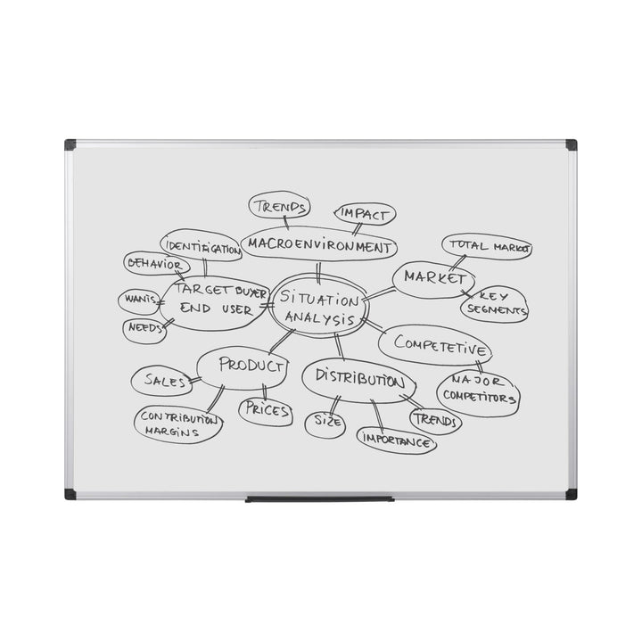 Bi-Office BIOFFICE WHTBRD 900X600MM ALUM FRAME 90x60 cm, 90x60 cm