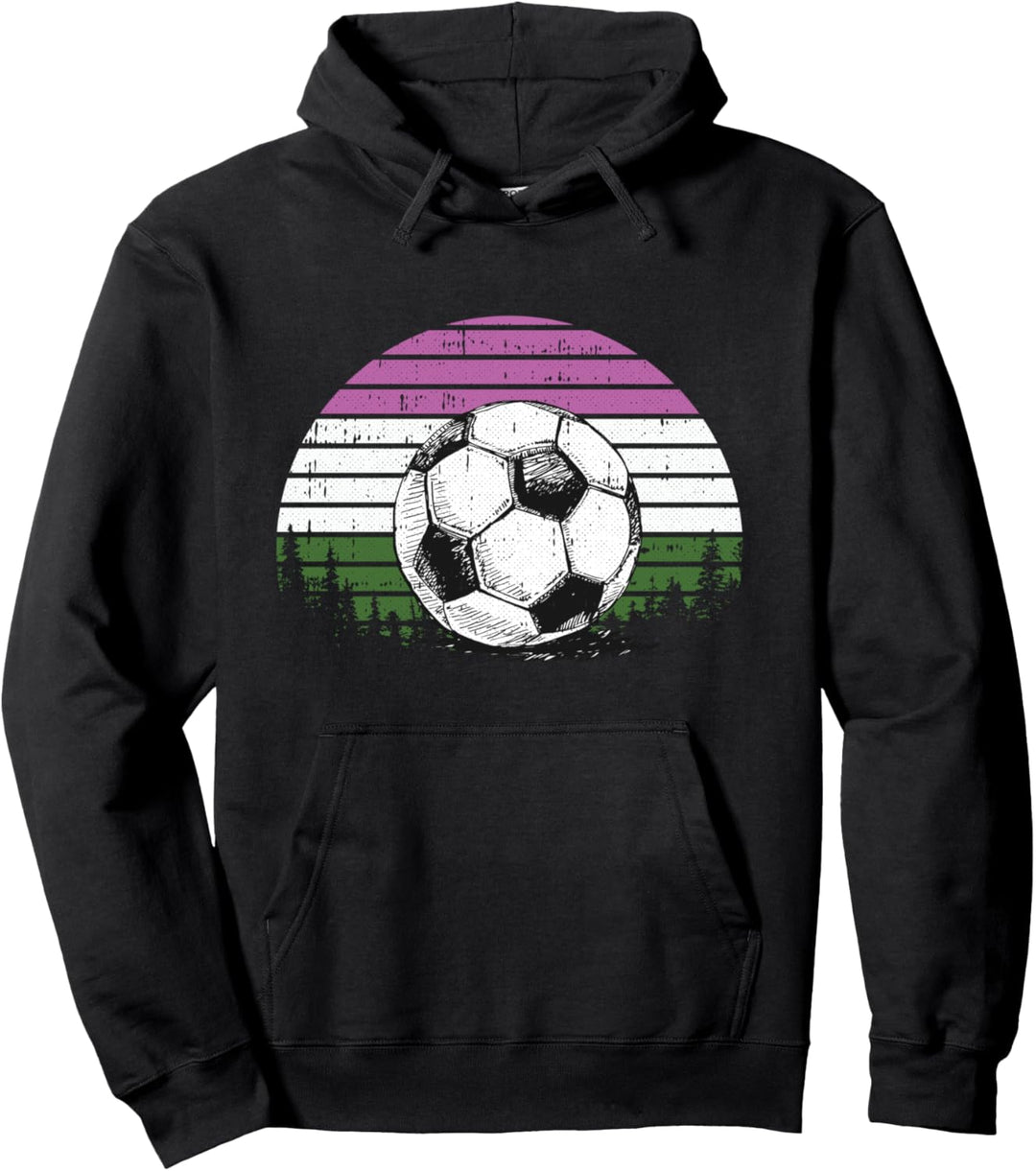Soccer Ball LGBT-Q Gender-Queer Pride Sport Fan Player Ally Pullover Hoodie