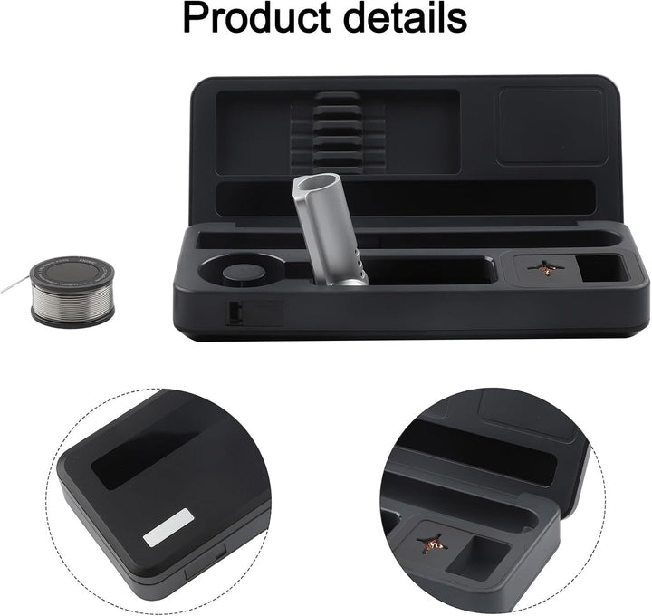 Hs-02 Smart Soldering Iron Kit, Mobile Workbench Storage Box With Type-C Charging, 9-24V DC Temperat