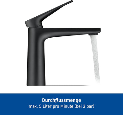 Duravit Tulum Waschtischarmatur, Grösse M (Auslauf Höhe 122 mm), Wasserhahn Bad, Waschbecken Armatur