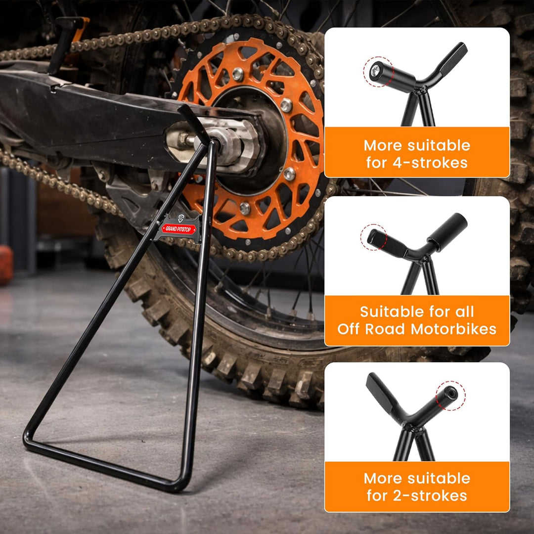 GRAND PITSTOP Motorcycle & Powersports Maintainence Stand Dirt Bike Triangle Stand Motorcycle Stand
