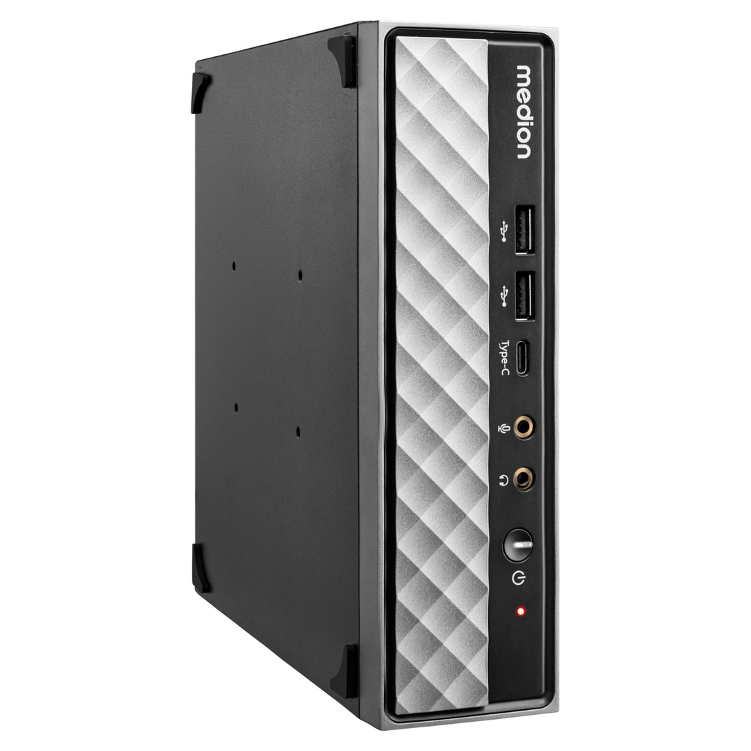 MEDION S20 Mini PC (Slim, Intel Core i7-12700T, 512GB SSD, 16GB DDR4 RAM, VESA Halterung, USB-C, WLA